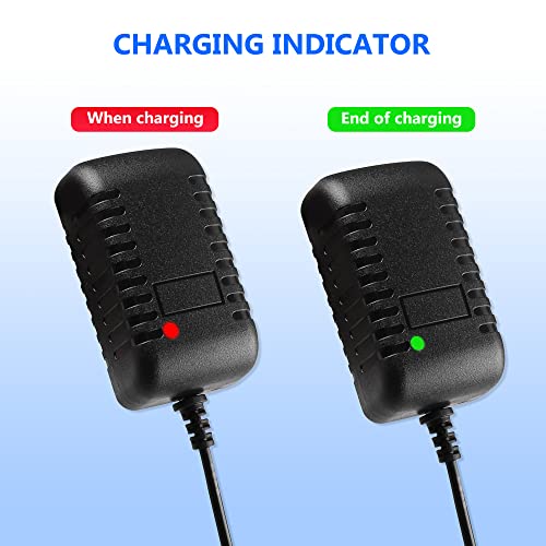 Xahpower 12V Charger for Ride on Car, 12 Volt Battery Charger for Kids Electric Ride on Car SUV Motorcycle ATV Ride-Ons Accessories, Sports Car, Quad Bike Jeeps Battery Supply Power Adapter