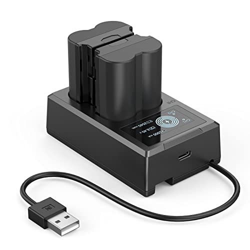 SMALLRIG Baterías Compatible con NP-W235 de Repuesto para Cámara (2 Pack) y Juego de Cargador de Pantalla LCD,Recargable para Fujifilm GFX 50S II,GFX 100S,para Fujifilm X-T4,VG-XT4,X-T5X-H2S- 3822 - imagen 2