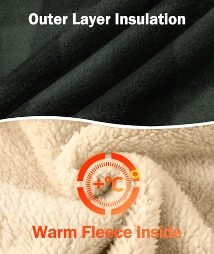 Boys Zip Up Hoodies Fleece Plaid Jacket Kids Hooded Sweatshirts Sherpa Lined Coat3