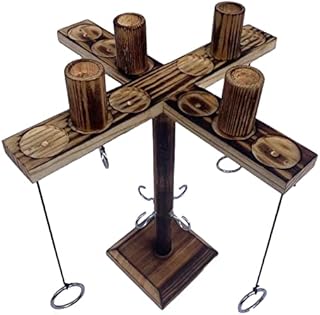 Hook And Loop Game, Handmade Adult Ring Toss Game, Wooden Hook Fast Paced Interactive Children'S Toy, Suitable For Children Adult Party Family Game