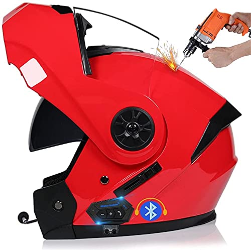 Bluetooth Casque Moto Modulable,Adulte Casque Intégraux De Moto Avec Double Visière Cover