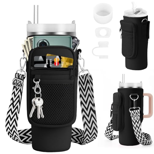 Zouboto Tasche für Stanley Cup | Stylische Tragetasche mit Handyfach & Verstellbarem Schultergurt | Leicht & Praktisch für Reisen Wandern Radfahren | Ideal für Outdoor-Enthusiasten