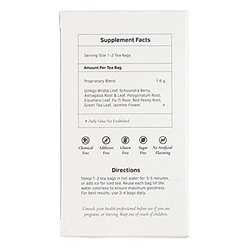 Health King Ginkgo Biloba Herb Tea, Teabags, 20 Count Box #TOP2