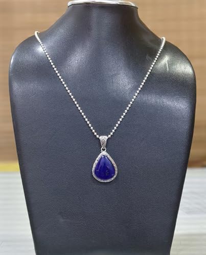 Pendentif Lapis-Lazuli Argent 925, cadeau bijoux faits main unique
