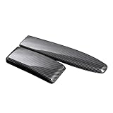 Srxhappy for Mercedes Benz C Class W204 GLK X204 E Class W212 Car Stickers Stowing Tidying Armrest Box Panel Carbon Fiber Cover Interior Accessories