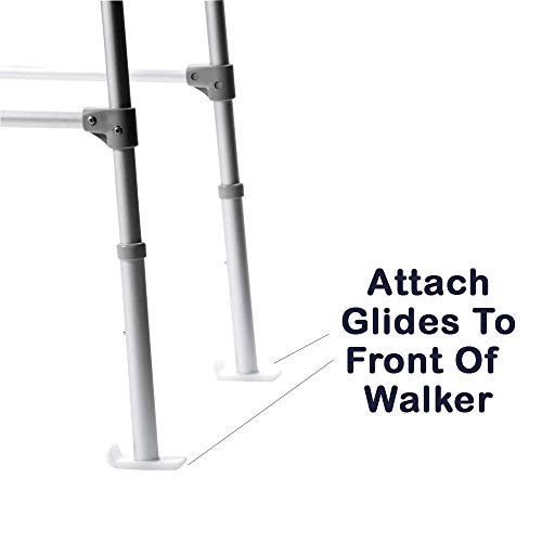 Carex Walker Glides - Universal Walker Skis Glides - Skis For Walkers, Fits Most Walkers, Includes 1 Pair(2 Glides), 1 1/8 Inch #TOP1