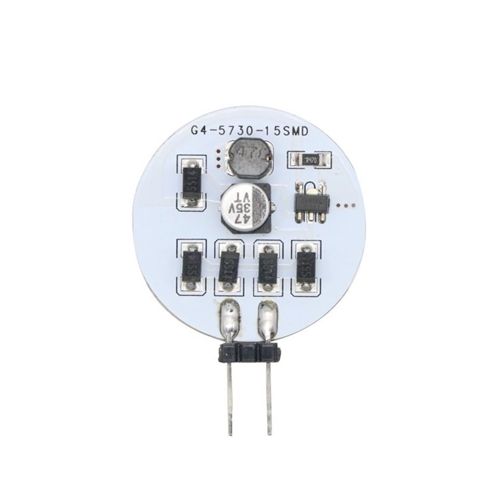 AGIPS FARMACEUTICI AGIP luci a Bassa Tensione 50 pz. DC / AC10V-30V 15 LED G4 SMD 5730 Lampada a LED 3W LED. Lampada da Illuminazione G4 Lampada Rotonda Bianca/Bianca Bianca Lampadine per la casa