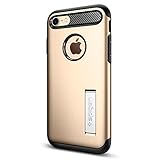 Spigen Slim Armor iPhone 7 Case with Kickstand and Air Cushion Technology Hybrid Drop Protection for iPhone 7 2016 - Champagne Gold