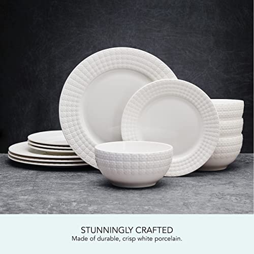 Pfaltzgraff Lexi 12 Piece Dinnerware Set, Service For 4 White #TOP5