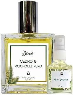 Perfume Cedro & Patchouli Puro 100ml Masculino - Blend de Óleo Essencial Natural + Perfume de presente