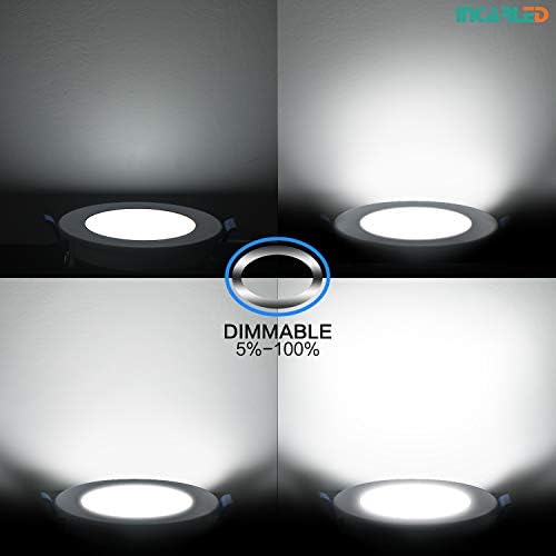 INCARLED 4inch 5CCT LED Recessed Slim Pot Lights with Junction Box, 2700K-5000K Color Changeable, 16Pack IC Rated Recessed Lighting (16Pack, 5000K/4000K/3500K/3000K/2700K-5CCT) by INCARLED - Image 4