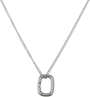 Ring Holder Necklace Stainless Steel Ring Keeper Necklaces Saver Chain Wedding Engagement Jewelry Birthday Valentine's Day Gifts for Wife Nurse Ladies