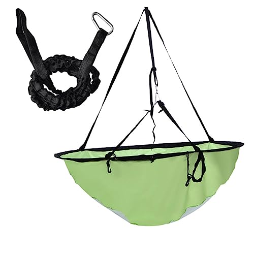 Voile de kayak pliable Toddmomy verte avec fenêtre canoë anti-UV