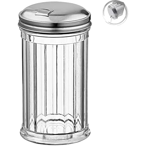 Thunder Up Plastic Sugar Shaker, Sugar Pourer, Sugar Pourer Dispenser, Cute, Sugar dispenser, Plastic Sugar Dispenser, Sugar Dispenser for Coffee with lid, Small, Sugar Shaker Dispenser Cover