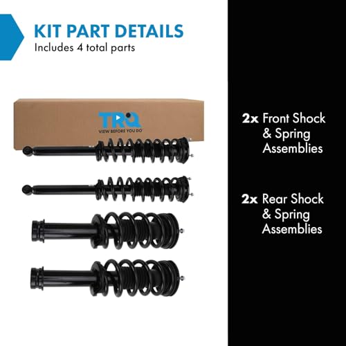 Image of TRQ Shock & Spring Assembly Set Compatible with 14-16 Tesla