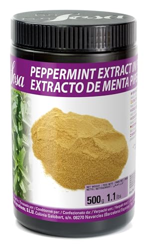 SOSA Extracto de menta en polvo - Colorante y potenciador de sabor - Bote 500grs - Uso alimentario