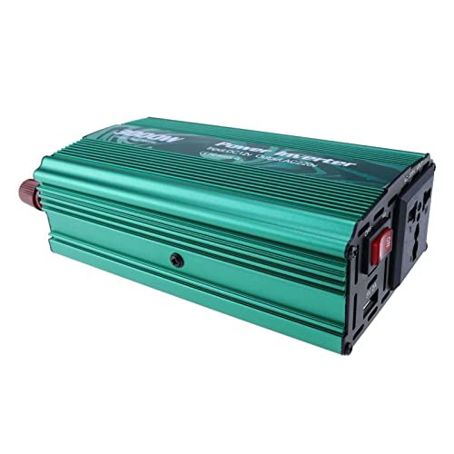 Inversor de corriente para automóvil de 3000 W - Convertidor de 12 V a 110 V / 220 V - Inversor de corriente Onda sinusoidal pura - Puertos de carga USB 2.1A - Cargue su computadora portátil Thorityau Cover