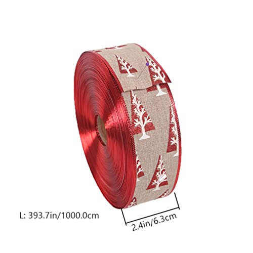 Didiseaon Fitas Fio de Natal Fita Fio Vintage Fita de Juta Serapilheira Fita de Tecido de Linho para
