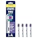 Oral-B Pro 3D White Electric Toothbrush Head, X-Shaped Bristles and Unique Polishing Cup for Teeth Whitening and to Remove Surface Stains, Pack of 4 Toothbrush Heads, White