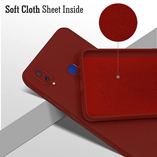 Image of Jkobi Back Cover Case for Vivo Y95 | Vivo Y93 | Vivo Y91 (Inside Fiber Cloth | Smooth Matte Finish | Elegant Professional Look |Red)