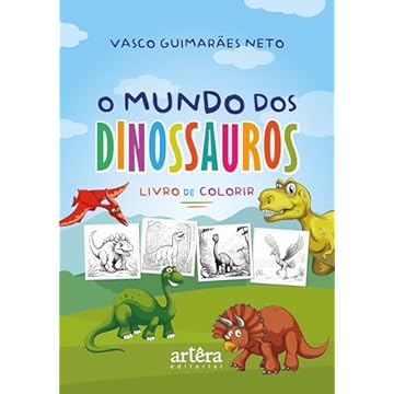 Capa do livro O Mundo dos Dinossauros: Livro de Colorir