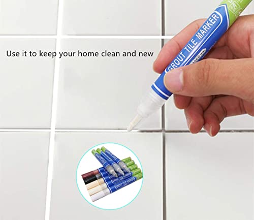 Conjunto de 6 canetas de reparo de caneta de rejunte para azulejos (3 peças bege) caneta restaurador