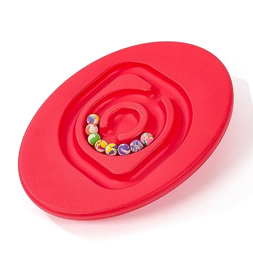 Children Snail Balance Board, Children Maze Balance Board Enhance for Indoor Play (Red)