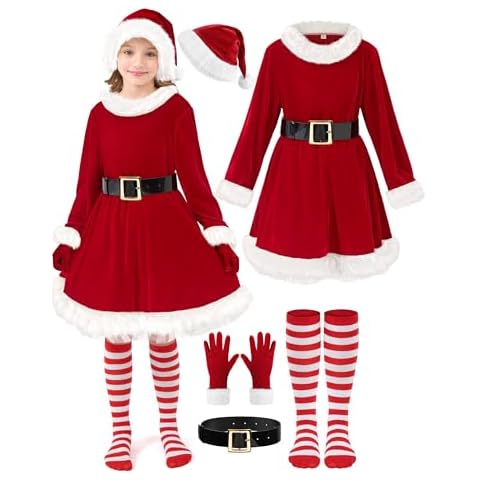 FancyFun Santa Dress Set for Girls Cover