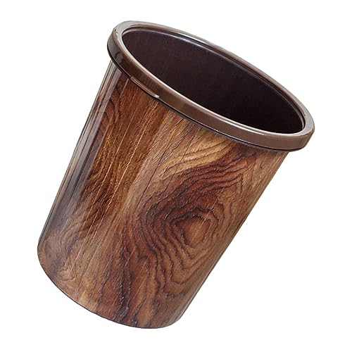 Caneca de basura rectangular para cocina color marrón 12L