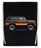 Einstellbare Saiten Bronco 2 - Free Wheeling Edition Schwarzer Wiederverwendbarer Sportsack Aus Baumwolle