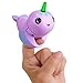 WowWee Fingerlings Light Up Narwhal - Nelly (Purple) - Friendly Interactive Toy