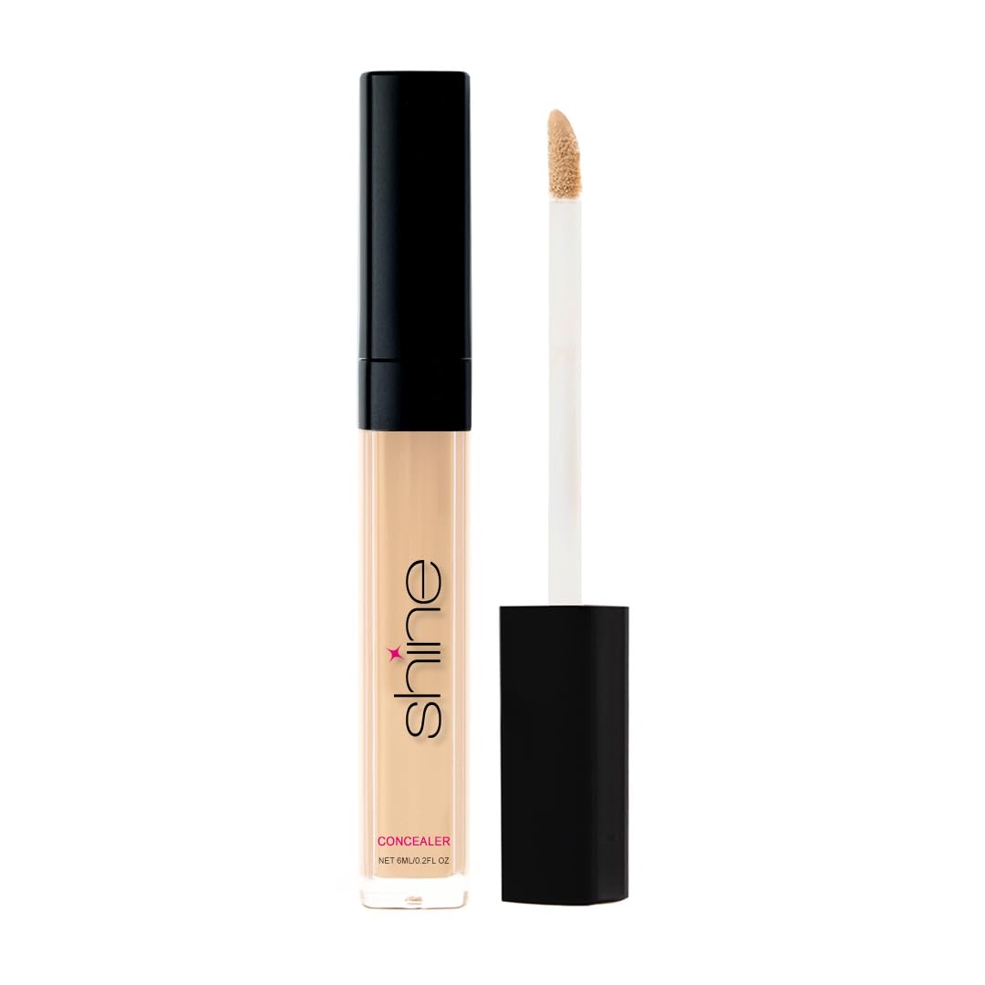 Concealer - Under Eye Full Coverage Concealer - for Dark Circles, Fine Lines, Redness & Discoloration - Waterproof - Anti-Aging - Natural Finish (Radiant, .2 FL)