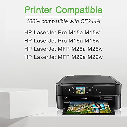 SINOPRINT Compatible for HP CF244A 44A Toner Cartridge with Chip for HP LaserJet Pro M15w M15a MFP M28w M28a, HP LaserJet Pro M16w M16a MFP M29w M29a M28 M15 M29 M16 Printer (Black, 3-Pack)