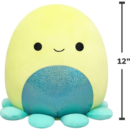 Squishmallows Original 12in Orphie The Lime Green Octopus with Teal Tentacles – Official Jazwares Plush (Medium-Sized) by Squishmallows - Image 4
