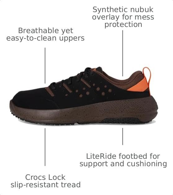Image of Crocs Men's On The Clock Work Sneakers