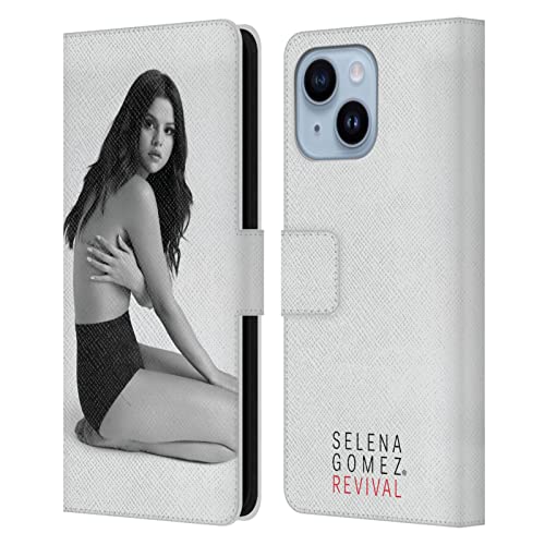 Coque portefeuille iPhone 14 Plus en cuir haut de gamme Selena Gomez