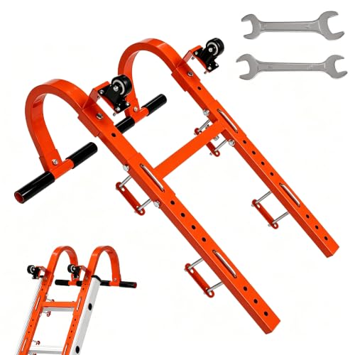 Ladder Stabilizer, Ladder Roof Hook with Wheel Ladder Hooks for Roof Ridge