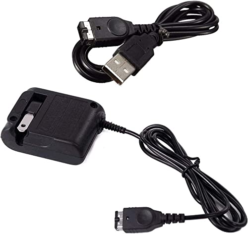 Image of Xahpower Charger Kits for Gameboy Advance SP, AC Adapter Supply Charging Cable and USB Charger Cord for Game Boy Advance SP Systems(GBA SP) and Nintendo DS