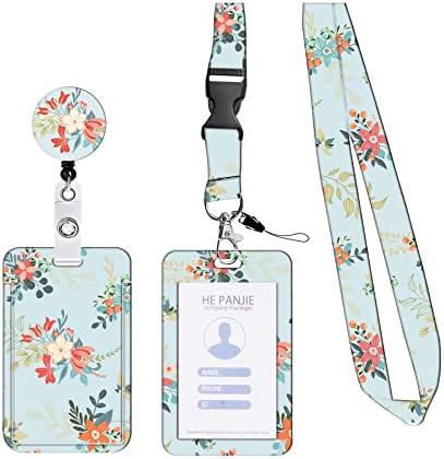1 Pcs Retractable Lanyard with Card HolderLadies Card Holder, Personalised LanyardLanyards for NeckCard Holder for LanyardLanyard Used for Id Card Key Tickets, Office School Supplies