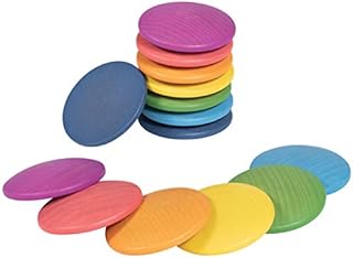 TickiT 73997 Wooden Rainbow Discs - Pack of 14