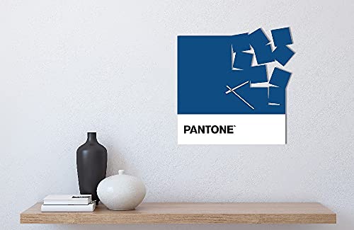 Reloj decorativo de metal Pantone Fly Away azul, complemento moderno para paredes de casa 4