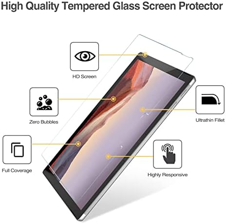 ProCase 2 Pack Screen Protector for 12.3'' Surface Pro 7 Plus 7 6 5 4, Ultra Clear Thin Touch Sensitivity Tempered Glass Screen Film Guard for Surface Pro 7 Plus/ 7/6/ 5/4
