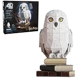 4D Build, Harry Potter Hedwig 3D Model Kit, Harry Potter Collectibles & Desk Decor, Adult Building Toys, 3D Puzzles for Adults & Teens, 118 Pieces, for Ages 12 & Up