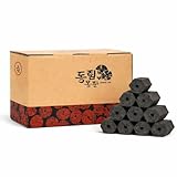 Dong LIM Binchotan-Thai Style Charcoal Briquettes 100% Natural Hardwood, High Heat, Low Ash, Long Burning, for Japanese & Korean BBQ, Grill, Kebab (5lbs)
