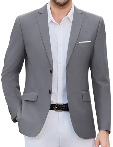 COOFANDY Mens Causal Blazer Two Button Suit Jackets Lightweight Slim Fit Sports Coats
