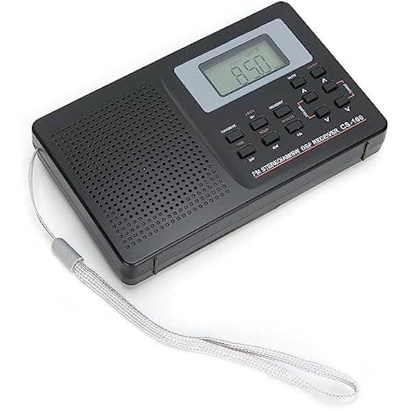 Мини FM AM SW MW портативный полнодиапазонный радиоприемник с наушниками с цифровыми часами для дома офиса путешествия ABS черный 185 г