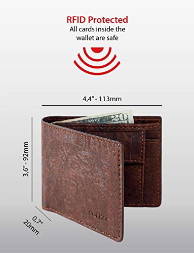 RFID Wallet With Coin Pocket -RFID Blocking - Vegan Leather – Cruelty Free – Eco Friendly - Black3