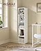 VASAGLE Custos Collection - Bookshelf, 5-Tier Bookcase, Book Shelf, Open Storage Shelf, 9.4 x 11.9 x 52.8 Inches, for Living Room, Home Office, Dinning Room, Cloud White ULBC419W01