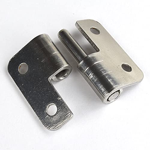 6er-Pack abnehmbares Scharnier 1,5 Zoll 37 x 33 mm kleine Gleitgelenk-Fahnenscharniere abnehmbare Türscharniere 304 Edelstahl Linkshänder (Linkshänder 1.5inch)