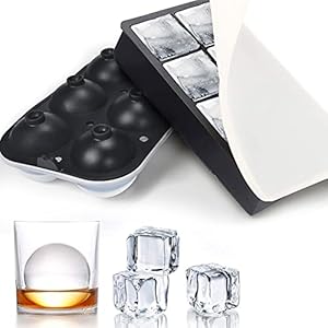 Silicone Ijsblokjesvorm Met Dekesl Bpa-Vrij Ijsklontjesvorm Groot voor Whisky, Bourbon, Sterke Drank En Likeurdranken…